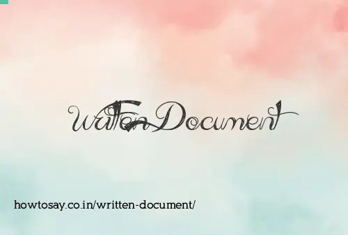 Written Document