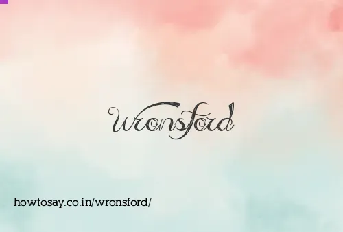 Wronsford