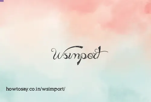 Wsimport