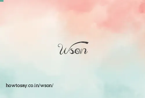 Wson