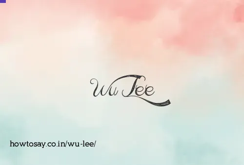 Wu Lee