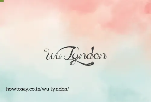 Wu Lyndon