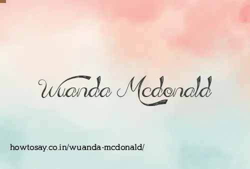 Wuanda Mcdonald