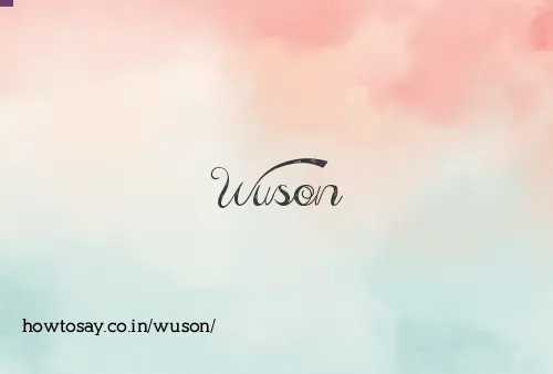 Wuson
