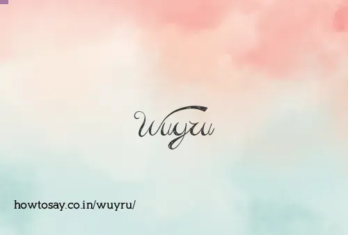 Wuyru