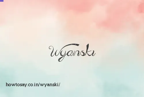 Wyanski