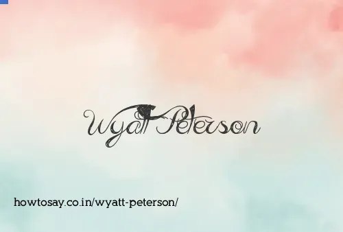 Wyatt Peterson