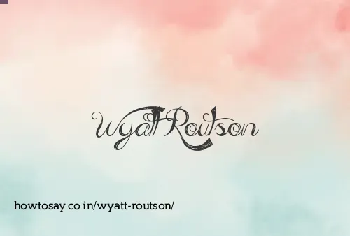 Wyatt Routson