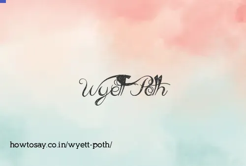 Wyett Poth