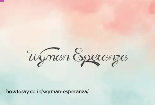 Wyman Esperanza
