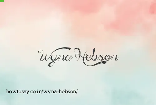 Wyna Hebson