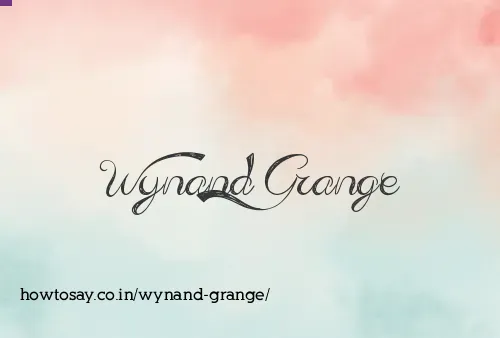 Wynand Grange