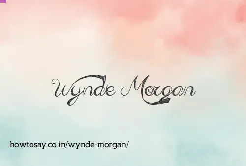 Wynde Morgan