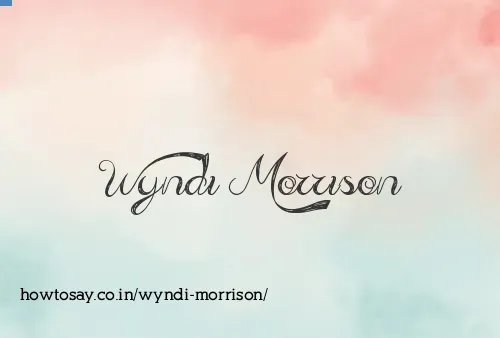 Wyndi Morrison