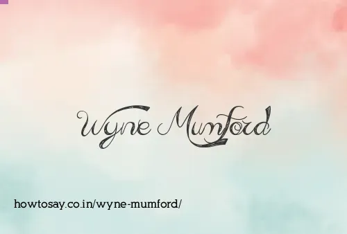 Wyne Mumford