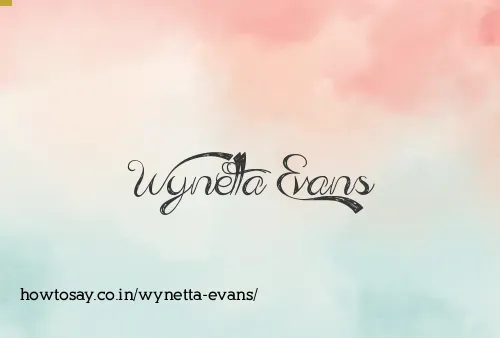 Wynetta Evans