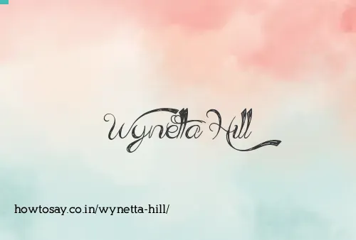 Wynetta Hill