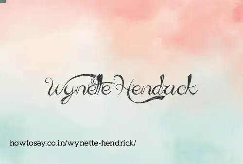 Wynette Hendrick