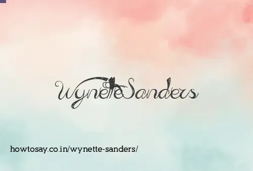 Wynette Sanders
