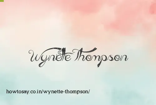 Wynette Thompson
