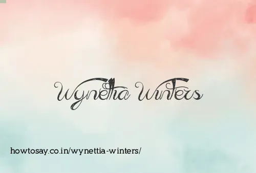 Wynettia Winters