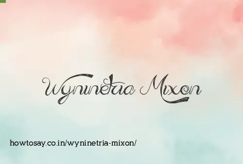 Wyninetria Mixon