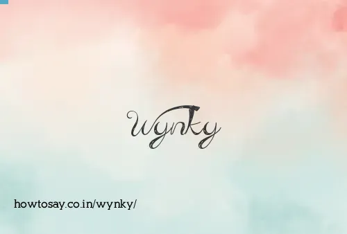Wynky