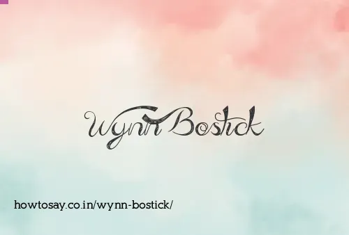 Wynn Bostick