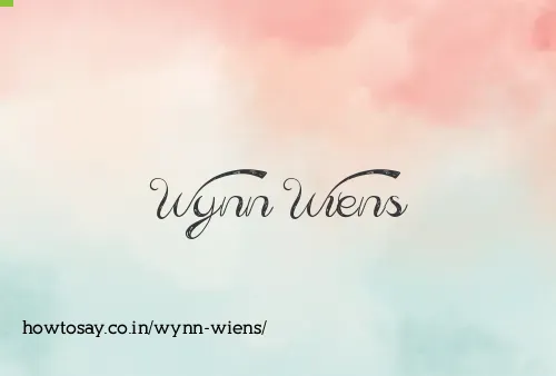 Wynn Wiens