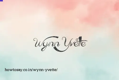 Wynn Yvette