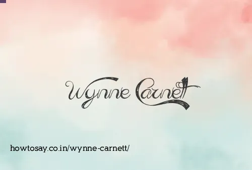 Wynne Carnett