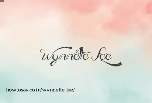 Wynnette Lee