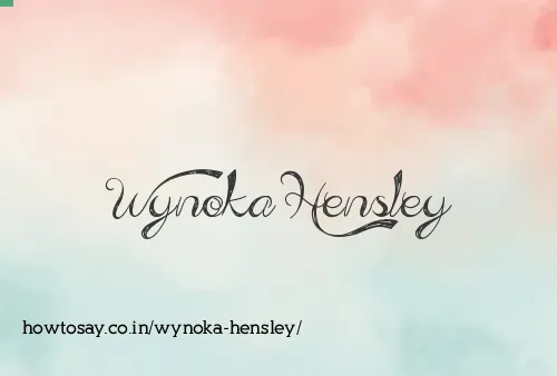 Wynoka Hensley