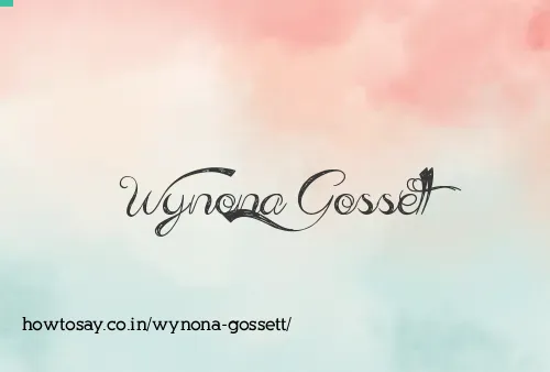 Wynona Gossett