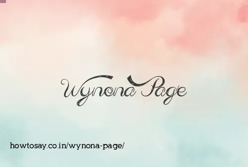 Wynona Page