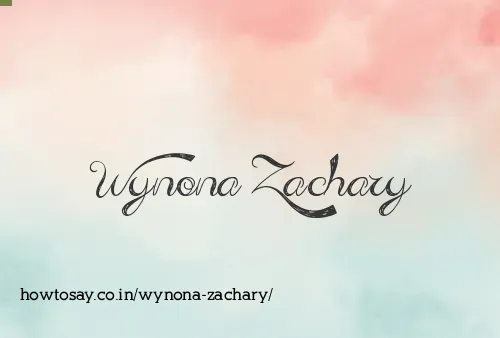 Wynona Zachary