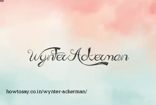 Wynter Ackerman