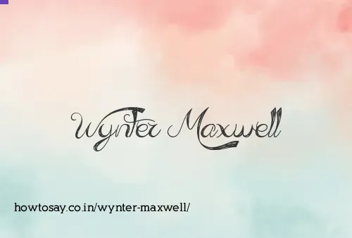 Wynter Maxwell