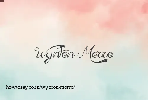 Wynton Morro