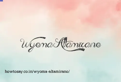 Wyoma Altamirano