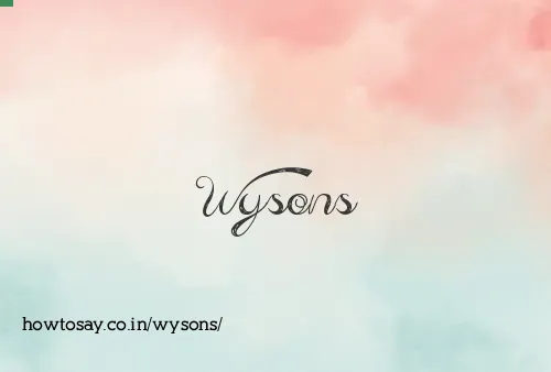 Wysons