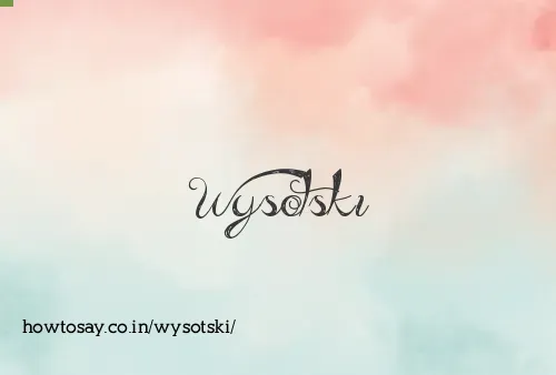 Wysotski