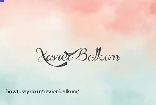 Xavier Balkum