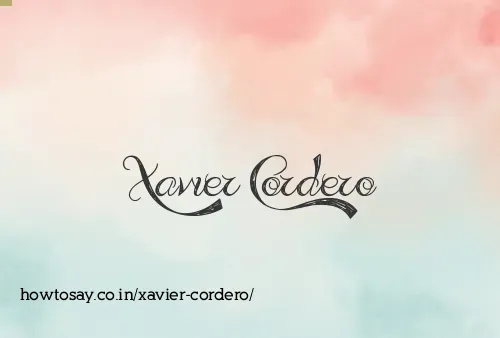 Xavier Cordero