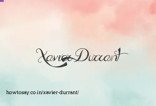 Xavier Durrant