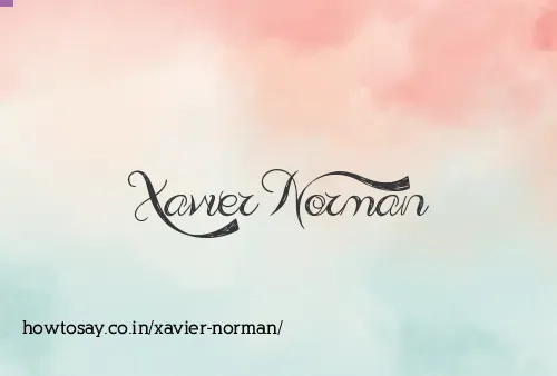 Xavier Norman