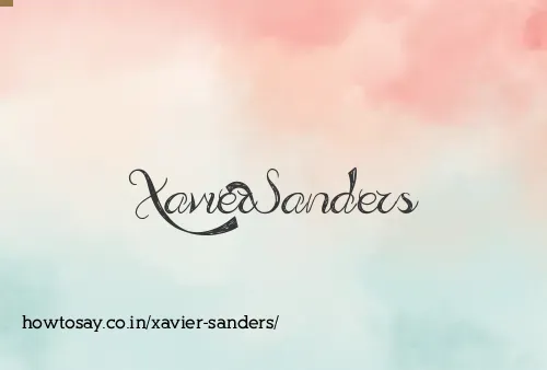 Xavier Sanders