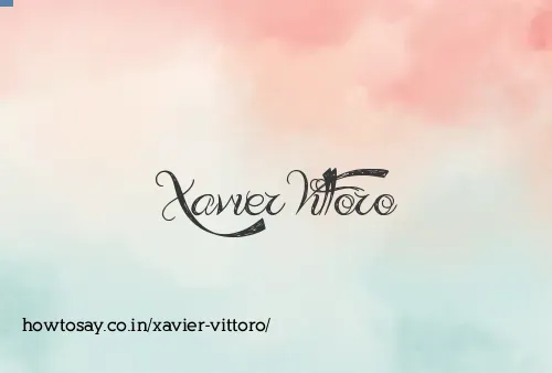 Xavier Vittoro