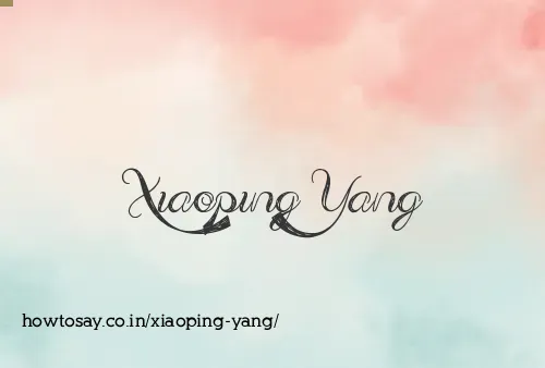 Xiaoping Yang
