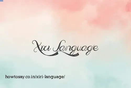 Xiri Language